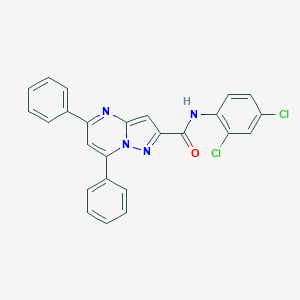 N-(2,4-dichlorophenyl)-5,7-diphenylpyrazolo[1,5-a]pyrimidine-2-carboxamide