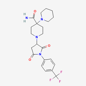 1'-{2,5-Dioxo-1-[4-(trifluoromethyl)phenyl]pyrrolidin-3-yl}-1,4'-bipiperidine-4'-carboxamide