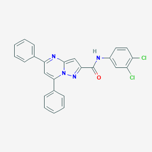 N-(3,4-dichlorophenyl)-5,7-diphenylpyrazolo[1,5-a]pyrimidine-2-carboxamide