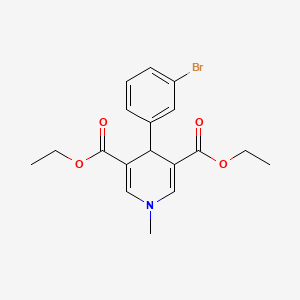 molecular formula C18H20BrNO4 B4045086 4-(3-溴苯基)-1-甲基-1,4-二氢-3,5-吡啶二甲酸二乙酯 