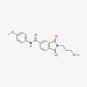 N-(4-methoxyphenyl)-2-(3-methoxypropyl)-1,3-dioxoisoindole-5-carboxamide