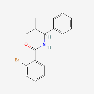 molecular formula C17H18BrNO B4045128 2-bromo-N-(2-methyl-1-phenylpropyl)benzamide 