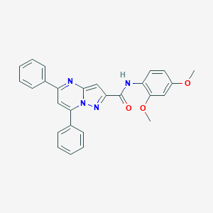 N-(2,4-dimethoxyphenyl)-5,7-diphenylpyrazolo[1,5-a]pyrimidine-2-carboxamide