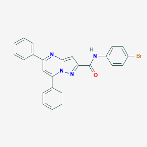 N-(4-bromophenyl)-5,7-diphenylpyrazolo[1,5-a]pyrimidine-2-carboxamide