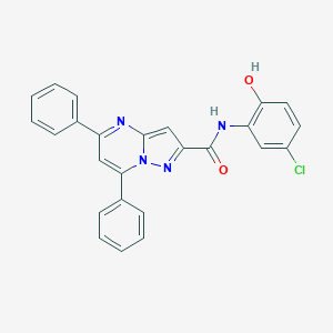 N-(5-chloro-2-hydroxyphenyl)-5,7-diphenylpyrazolo[1,5-a]pyrimidine-2-carboxamide