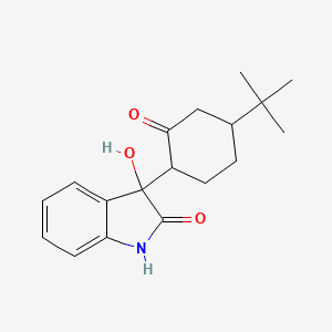 molecular formula C18H23NO3 B4045222 3-(4-tert-butyl-2-oxocyclohexyl)-3-hydroxy-1H-indol-2-one 