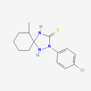 molecular formula C14H18ClN3S B4045229 2-(4-氯苯基)-6-甲基-1,2,4-三氮杂螺[4.5]癸烷-3-硫酮 