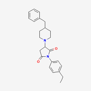 3-(4-Benzylpiperidin-1-yl)-1-(4-ethylphenyl)pyrrolidine-2,5-dione