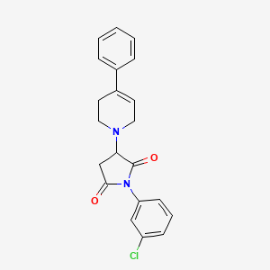 1-(3-chlorophenyl)-3-(4-phenyl-3,6-dihydropyridin-1(2H)-yl)pyrrolidine-2,5-dione