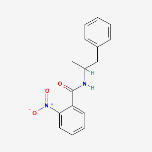 molecular formula C16H16N2O3 B4045268 2-nitro-N-(1-phenylpropan-2-yl)benzamide 