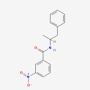 molecular formula C16H16N2O3 B4045330 N-(1-甲基-2-苯乙基)-3-硝基苯甲酰胺 