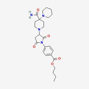 Butyl 4-[3-(4'-carbamoyl-1,4'-bipiperidin-1'-yl)-2,5-dioxopyrrolidin-1-yl]benzoate