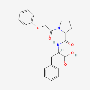 molecular formula C22H24N2O5 B4045357 1-(苯氧基乙酰基)脯氨酰苯丙氨酸 