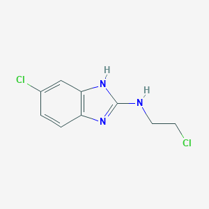 molecular formula C9H9Cl2N3 B404536 5-chloro-N-(2-chloroethyl)-1H-benzimidazol-2-amine 