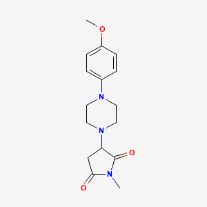 3-[4-(4-Methoxyphenyl)piperazin-1-yl]-1-methylpyrrolidine-2,5-dione