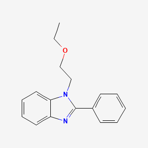 molecular formula C17H18N2O B4045528 1-(2-乙氧基乙基)-2-苯基-1H-苯并咪唑 