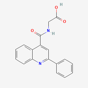 2-[(2-phenylquinoline-4-carbonyl)amino]acetic Acid