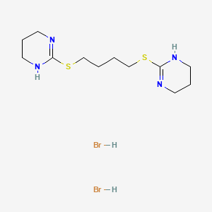 2-[4-(1,4,5,6-Tetrahydropyrimidin-2-ylsulfanyl)butylsulfanyl]-1,4,5,6-tetrahydropyrimidine;dihydrobromide