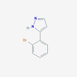 molecular formula C9H7BrN2 B040456 3-(2-bromophenyl)-1H-pyrazole CAS No. 114382-20-6