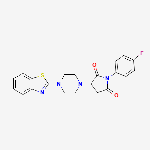 3-[4-(1,3-Benzothiazol-2-yl)piperazin-1-yl]-1-(4-fluorophenyl)pyrrolidine-2,5-dione