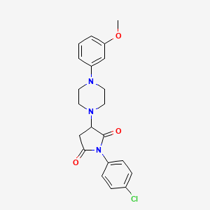 1-(4-Chlorophenyl)-3-[4-(3-methoxyphenyl)piperazin-1-yl]pyrrolidine-2,5-dione