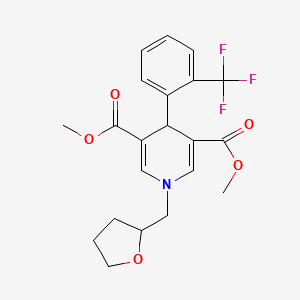 dimethyl 1-(tetrahydro-2-furanylmethyl)-4-[2-(trifluoromethyl)phenyl]-1,4-dihydro-3,5-pyridinedicarboxylate