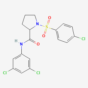 1-(4-chlorophenyl)sulfonyl-N-(3,5-dichlorophenyl)pyrrolidine-2-carboxamide