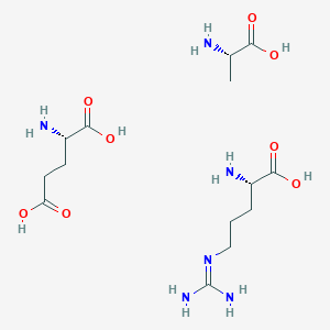 molecular formula C14H30N6O8 B040457 Glutamic acid-arginine-alanine polymer CAS No. 113315-75-6