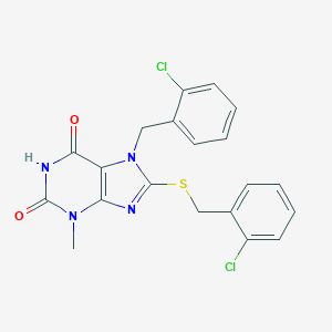 7-(2-chlorobenzyl)-8-[(2-chlorobenzyl)sulfanyl]-3-methyl-3,7-dihydro-1H-purine-2,6-dione