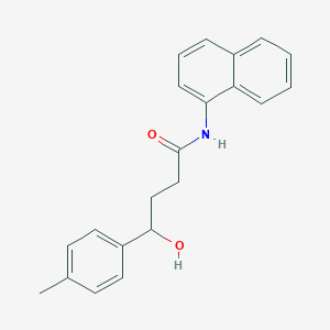 molecular formula C21H21NO2 B4045745 4-hydroxy-4-(4-methylphenyl)-N-naphthalen-1-ylbutanamide 