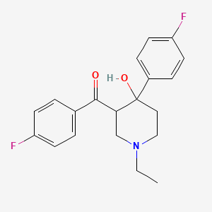 [1-Ethyl-4-(4-fluorophenyl)-4-hydroxypiperidin-3-yl](4-fluorophenyl)methanone