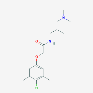 molecular formula C16H25ClN2O2 B4045750 2-(4-氯-3,5-二甲基苯氧基)-N-[3-(二甲氨基)-2-甲基丙基]乙酰胺 