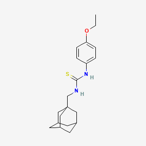 molecular formula C20H28N2OS B4045758 N-(1-adamantylmethyl)-N'-(4-ethoxyphenyl)thiourea 