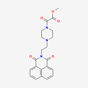 methyl {4-[2-(1,3-dioxo-1H-benzo[de]isoquinolin-2(3H)-yl)ethyl]-1-piperazinyl}(oxo)acetate