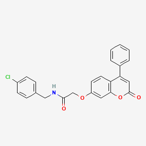 N-(4-chlorobenzyl)-2-[(2-oxo-4-phenyl-2H-chromen-7-yl)oxy]acetamide