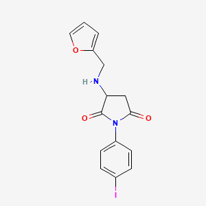 3-[(Furan-2-ylmethyl)amino]-1-(4-iodophenyl)pyrrolidine-2,5-dione