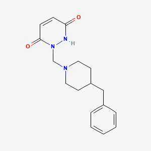 molecular formula C17H21N3O2 B4045819 2-[(4-BENZYLPIPERIDIN-1-YL)METHYL]-6-HYDROXY-2,3-DIHYDROPYRIDAZIN-3-ONE 