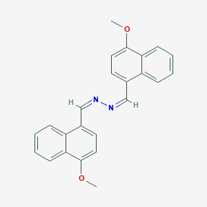molecular formula C24H20N2O2 B404585 4-Methoxy-1-naphthaldehyde [(4-methoxy-1-naphthyl)methylene]hydrazone 