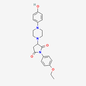 1-(4-Ethoxyphenyl)-3-[4-(4-hydroxyphenyl)piperazin-1-yl]pyrrolidine-2,5-dione