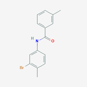 molecular formula C15H14BrNO B404589 N-(3-bromo-4-methylphenyl)-3-methylbenzamide 