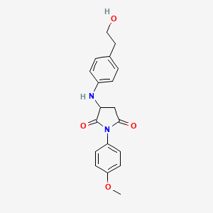 3-[4-(2-hydroxyethyl)anilino]-1-(4-methoxyphenyl)dihydro-1H-pyrrole-2,5-dione