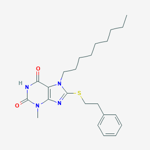 3-methyl-7-nonyl-8-[(2-phenylethyl)sulfanyl]-3,7-dihydro-1H-purine-2,6-dione