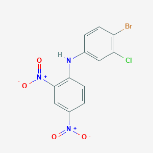 molecular formula C12H7BrClN3O4 B404595 N-(4-bromo-3-chlorophenyl)-2,4-dinitroaniline 