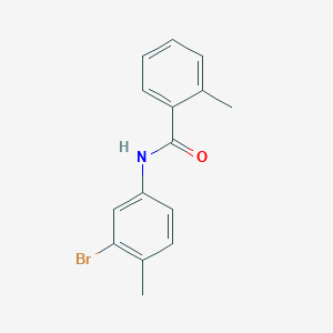 molecular formula C15H14BrNO B404596 N-(3-bromo-4-methylphenyl)-2-methylbenzamide 