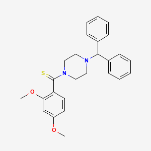 (4-Benzhydrylpiperazin-1-yl)-(2,4-dimethoxyphenyl)methanethione