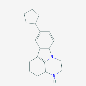 8-Cyclopentyl-2,3,3a,4,5,6-hexahydro-1H-pyrazino[3,2,1-jk]carbazole