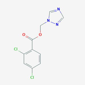 molecular formula C10H7Cl2N3O2 B404602 1H-1,2,4-三唑-1-基甲基 2,4-二氯苯甲酸酯 