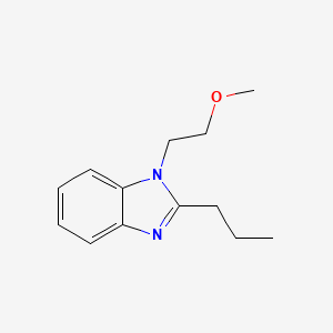 molecular formula C13H18N2O B4046085 1-(2-甲氧基乙基)-2-丙基-1H-苯并咪唑 