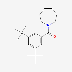 molecular formula C21H33NO B4046092 1-(3,5-二叔丁基苯甲酰基)氮杂环己烷 