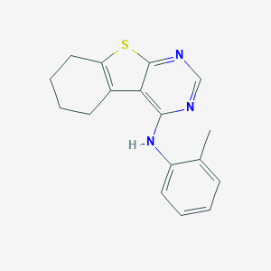N-(2-methylphenyl)-N-(5,6,7,8-tetrahydro[1]benzothieno[2,3-d]pyrimidin-4-yl)amine